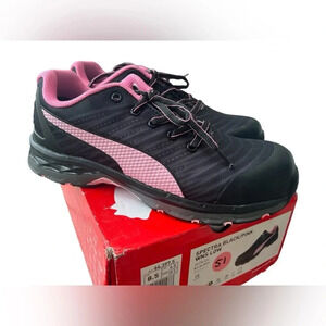 NWOT Puma Spectra Black/Pink Work Sneakers